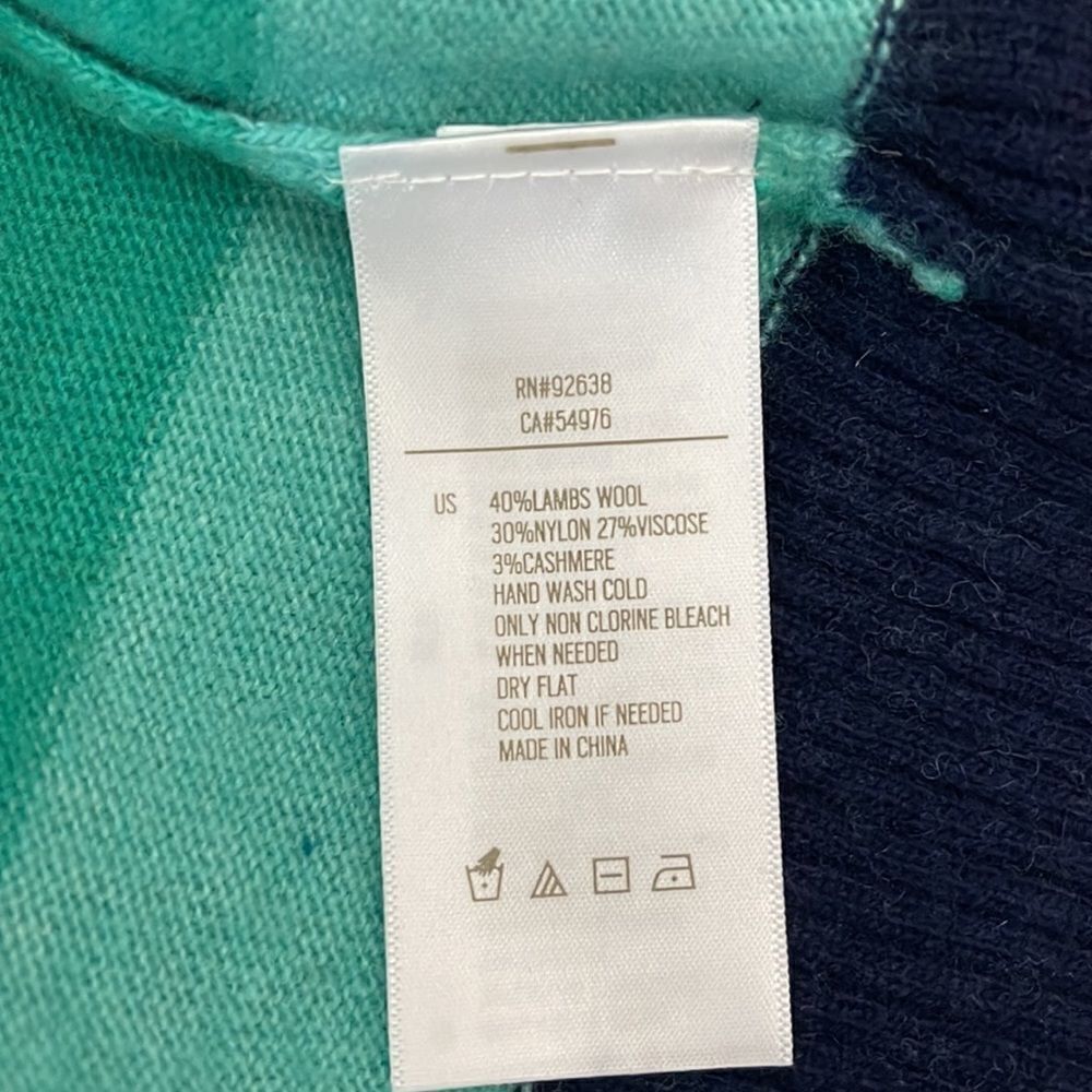 Fossil Striped Wool Cashmere Blend Sweater L - Picture 5 of 5
